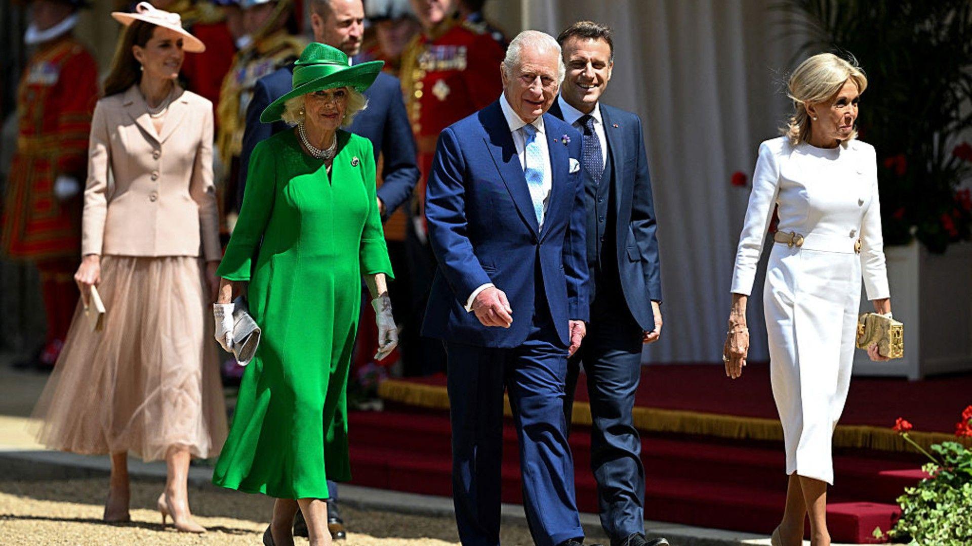 King Charles hosts President Macron and his wife Brigitte at Windsor for state visit