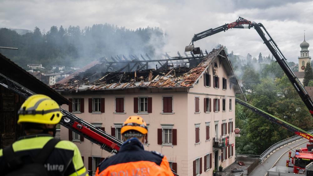 Five missing after fire in Swiss Alpine town