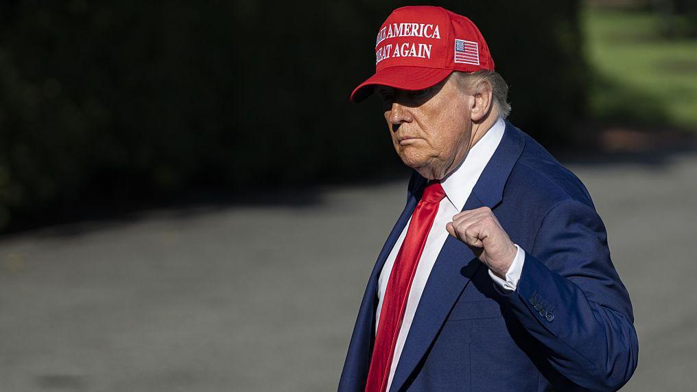 Trump este sábado a su regreso a Washington.
