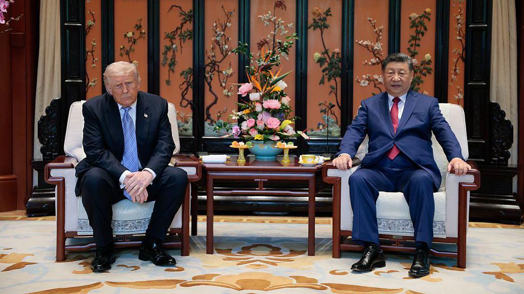 El presidente de China, Xi Jinping, y el de Estados Unidos, Donald Trump.