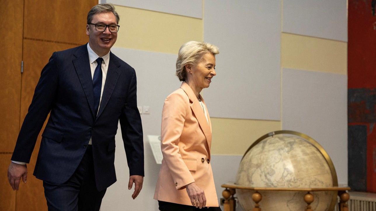 Nedelja EU diskusije o Srbiji: Drugačiji pogledi Evropske komisije i parlamenta 2 Aleksandar Vučić i Ursula fon der Lajen