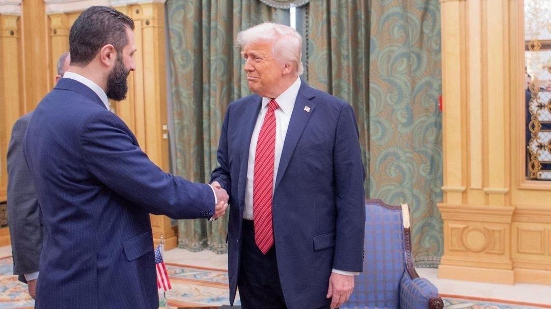 Trump praises 'attractive, tough' Syrian president before arriving in Qatar for talks