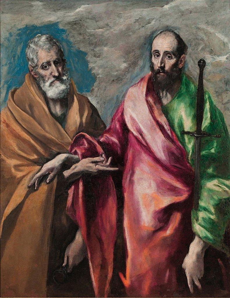 S&atilde;o Pedro e S&atilde;o Paulo, pintados por El Greco no Renascimento


