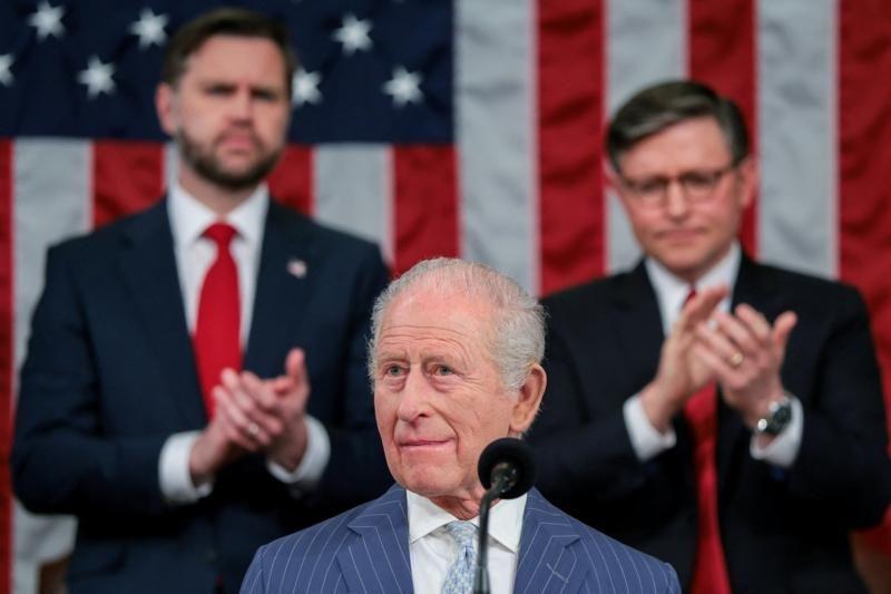 الملك تشارلز أمام الكونغرس: نقف صفاً واحداً في التزامنا بدعم الديمقراطية مهما كانت خلافاتنا 