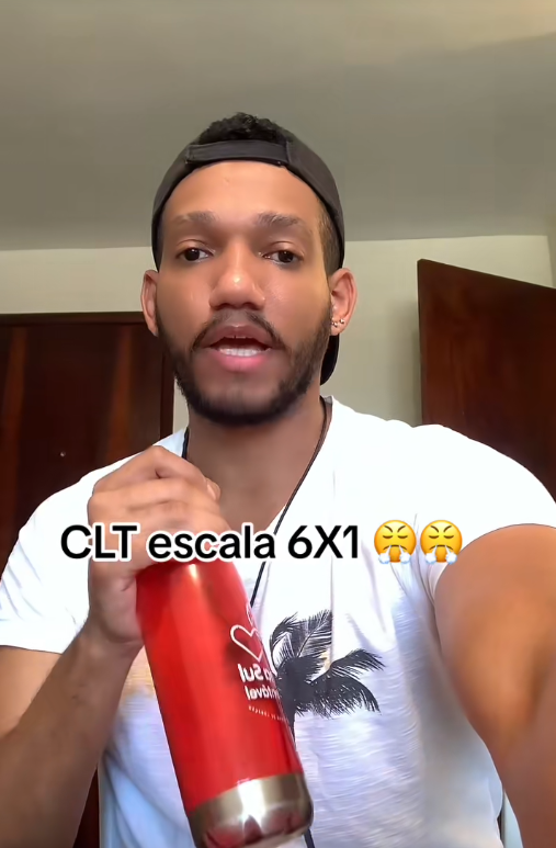 Rick Azevedo em v&iacute;deo que viralizou no TikTok, postado em 13 de setembro de 2023