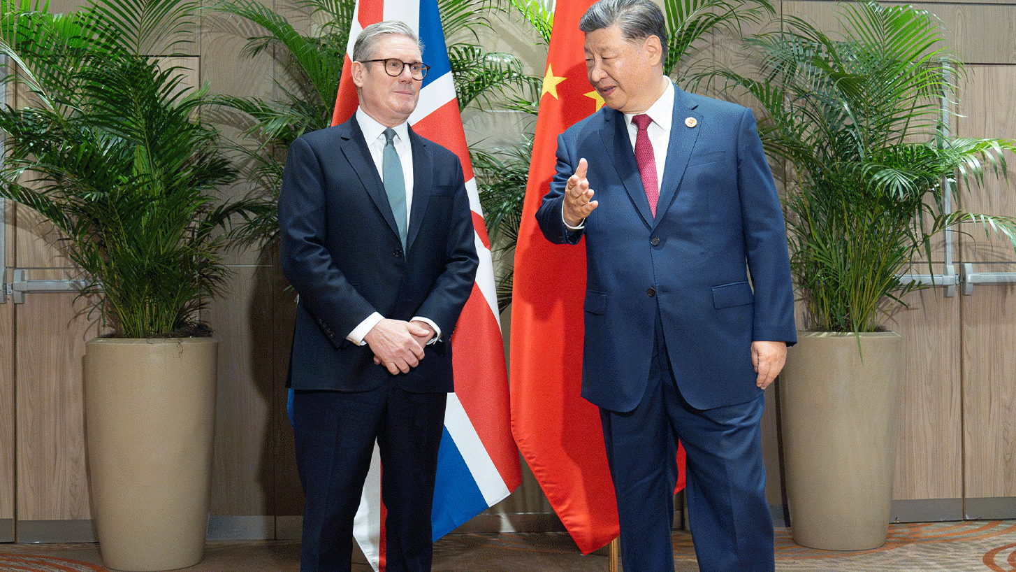 英國首相施紀賢與中國國家主席習近平舉行雙邊會晤。