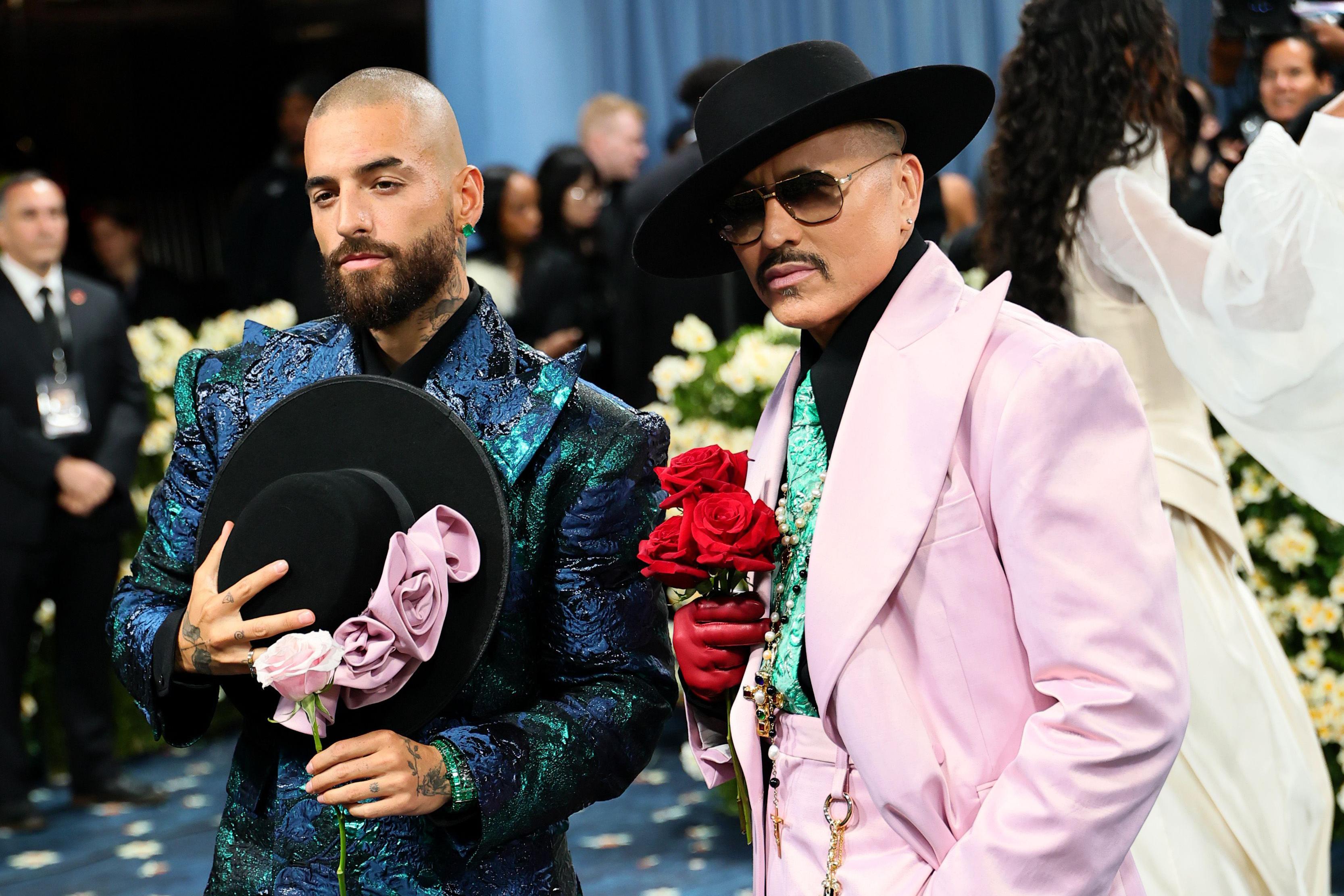 Maluma y Willy Chavarria en la Met Gala 2025.