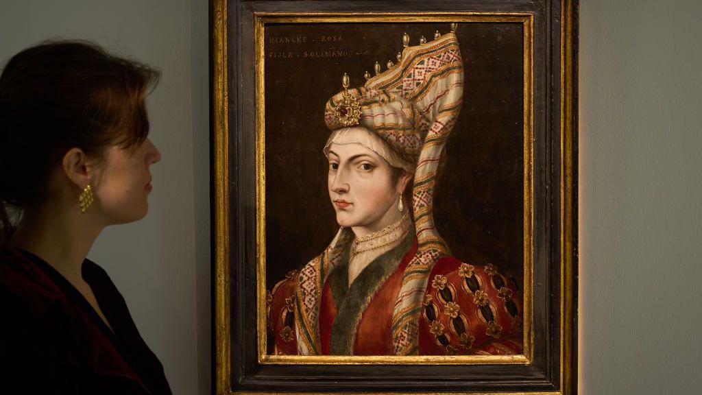 Retrato de Roxelana (Haseki Hurrem Sultan, 1506-1558), finales del siglo XVI y principios del XVII.