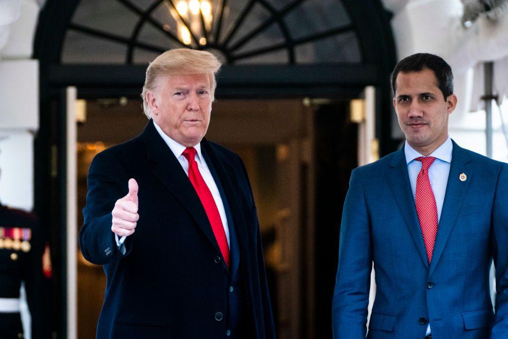 Donald Trump y Juan Guaidó.