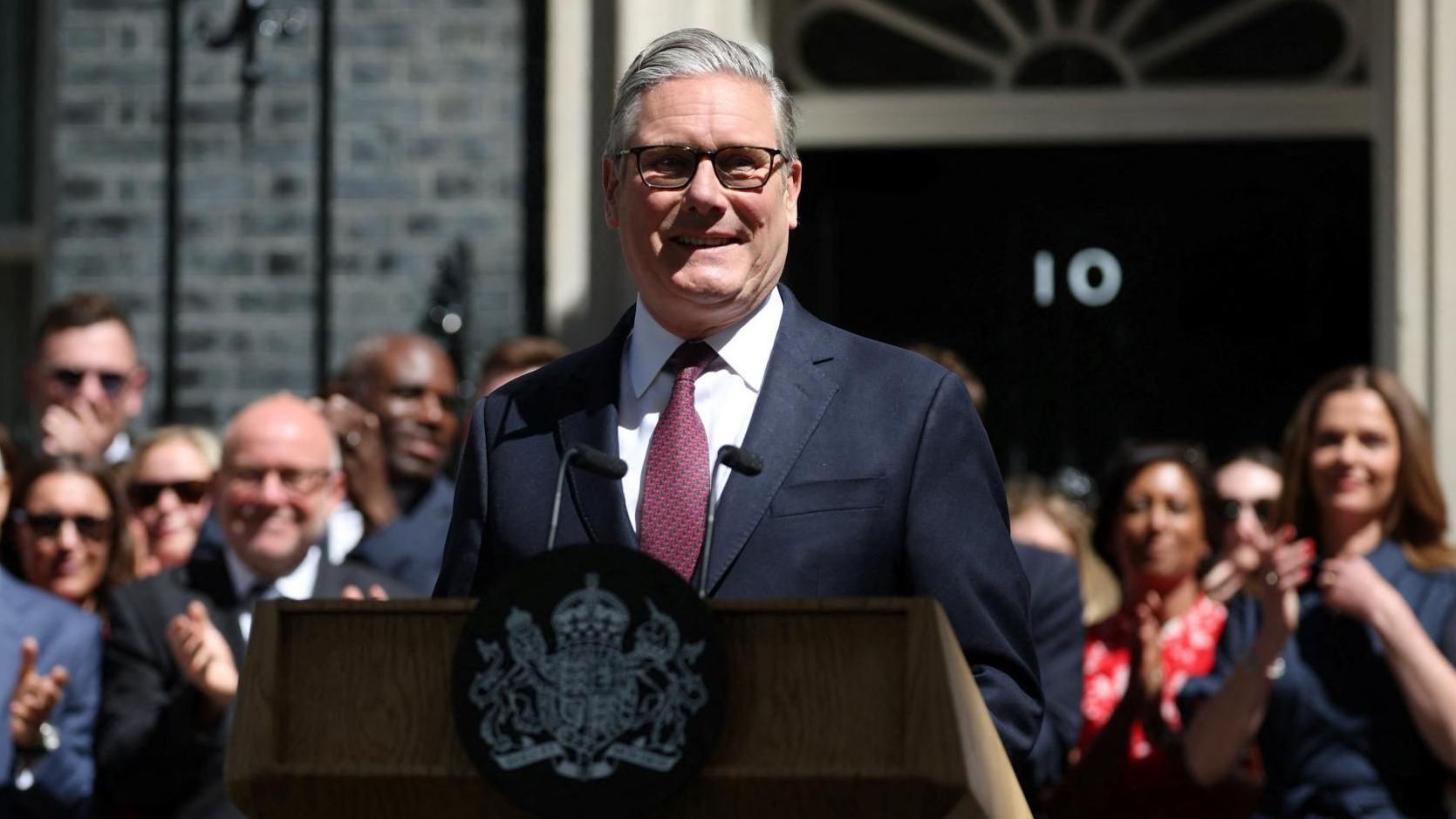 Keir Starmer says 'I go with a smile' in final speech as PM, before Andy Burnham takes over