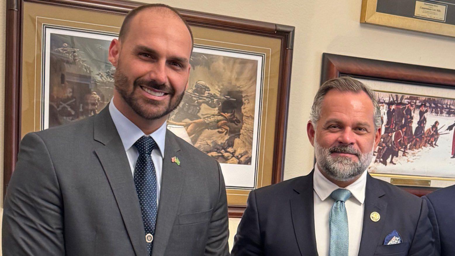 Eduardo Bolsonaro e Cory Mills