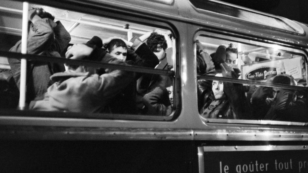 17 أكتوبر 1961: مجزرة الجزائريين في باريس، وكيف غيبها النظام الفرنسي عقوداً من الزمن #عاجل 6 جزائريون يضعون أيديهم على رؤوسهم في حافلات الشرطة في طريقهم إلى مراكز الاحتجاز