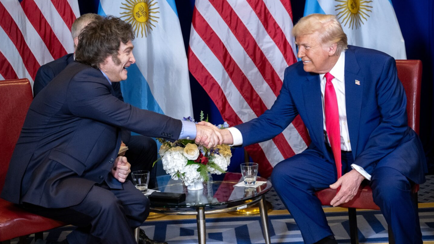 Milei y Trump en Washington el mes de febrero pasado.