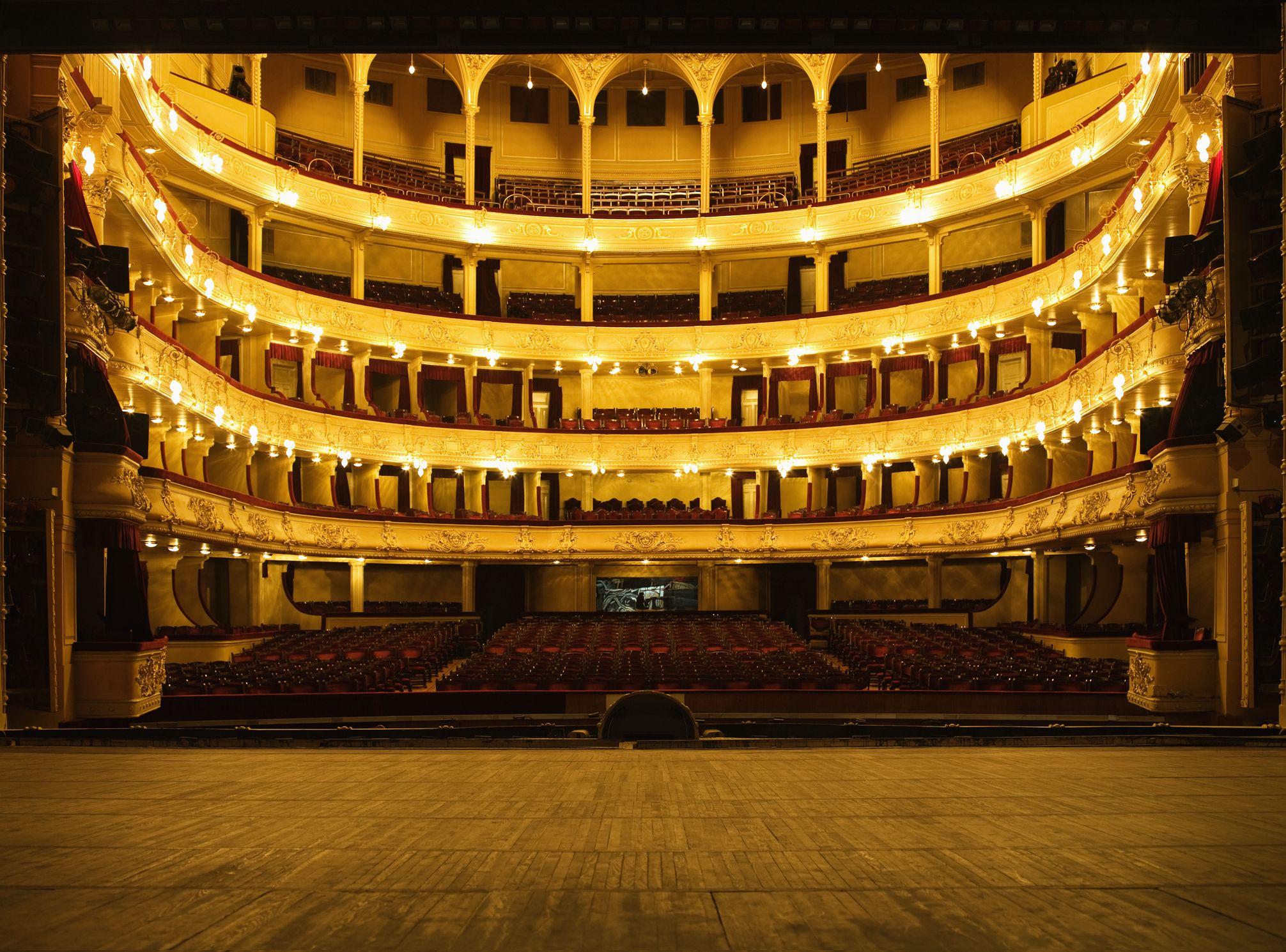 Un teatro vacío.