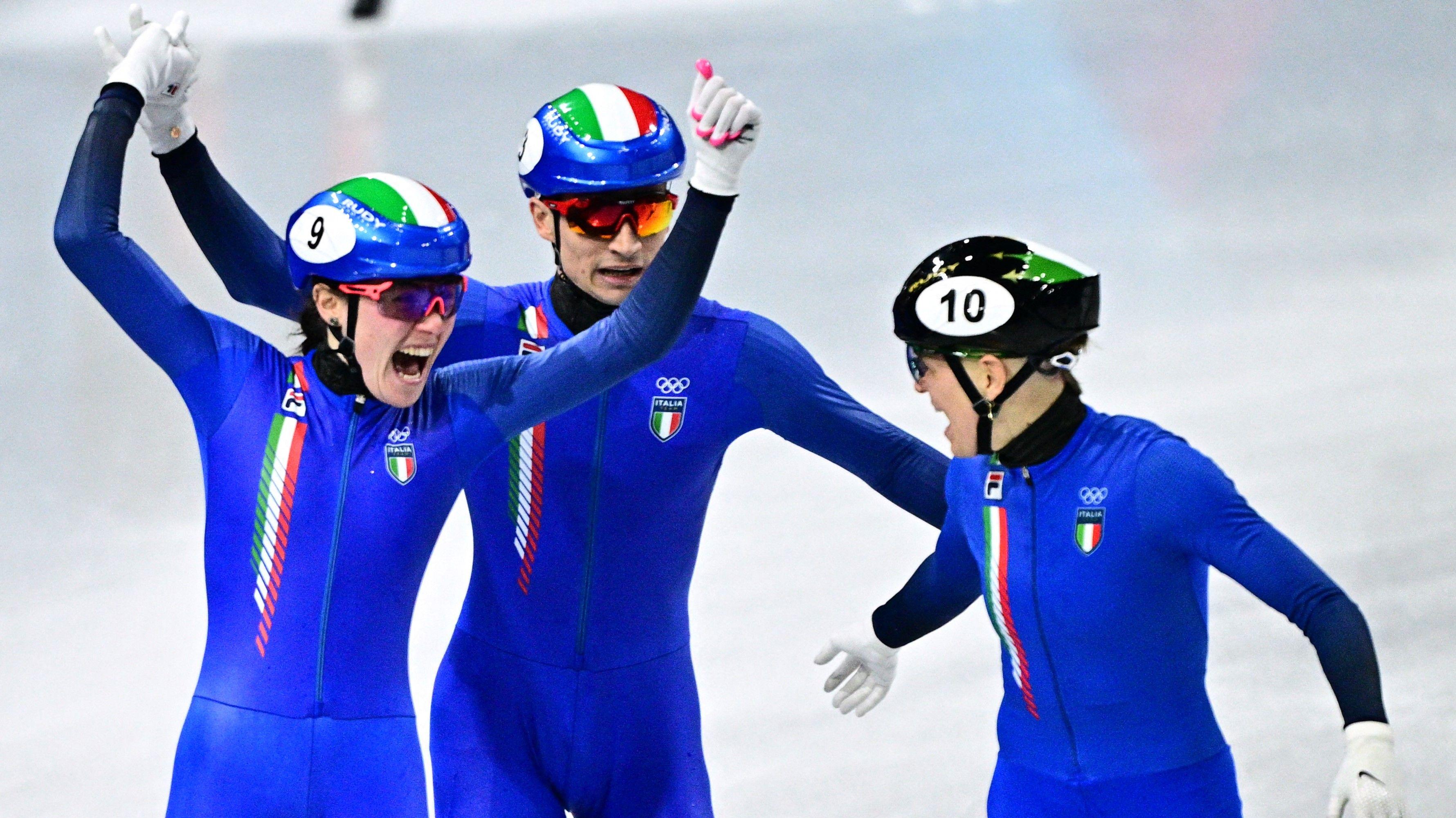Winter Olympics: Fontana wins 12th medal as Italy clinch speed skating relay gold - watch