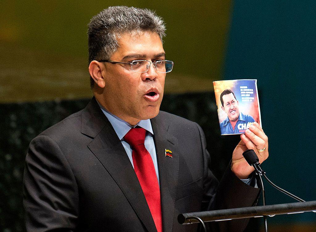 Jaua durante un discurso en la ONU en 2013.