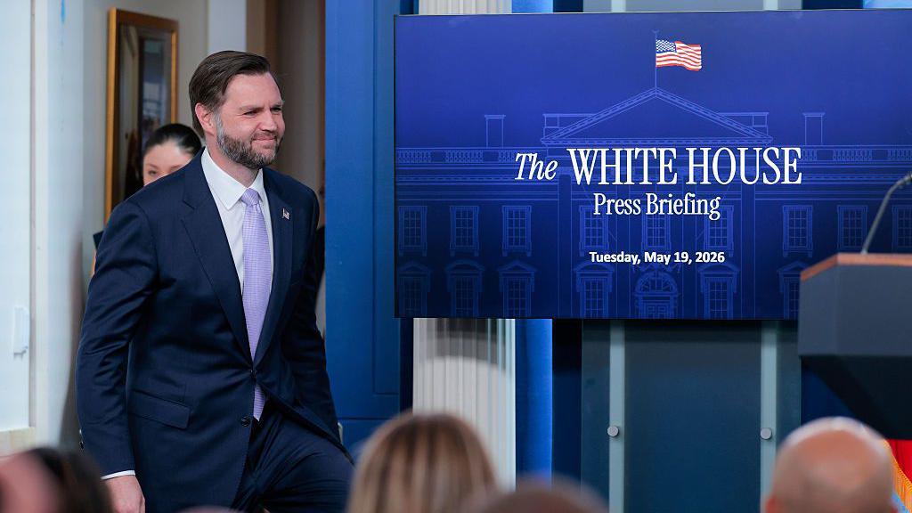 Vice-President JD Vance hosting White House press briefing