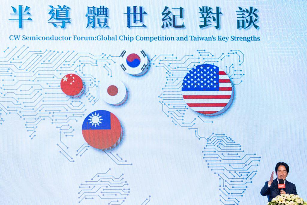 台灣總統賴清德參加一場半導體會議。