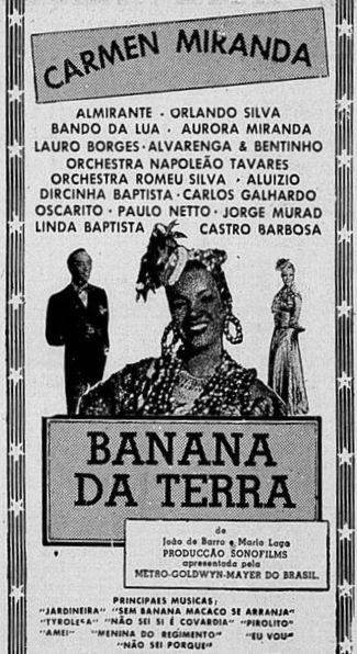 Cartaz do filme Banana da Terra, de 1939