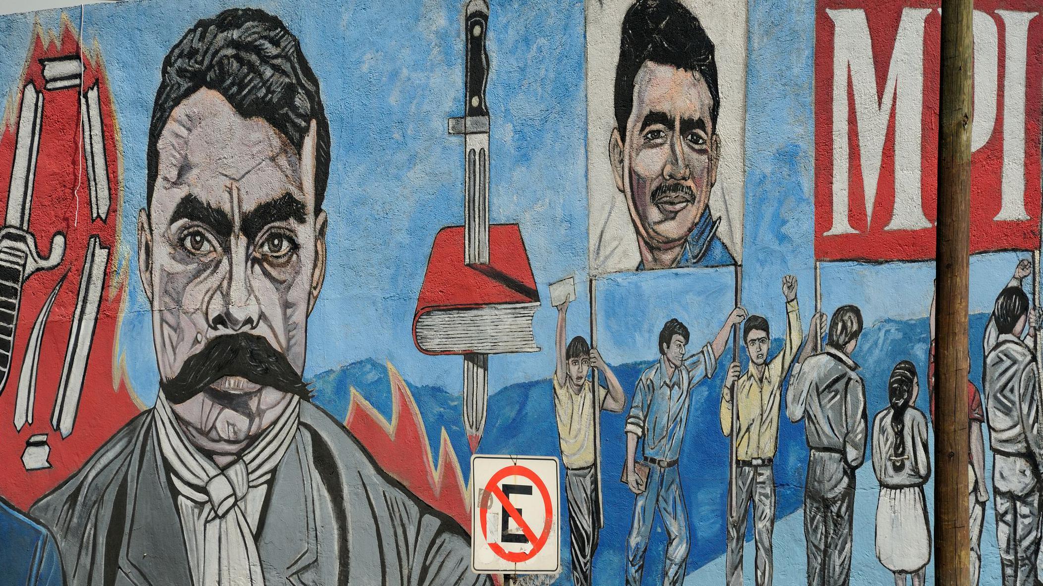 Mural en homenaje al general Emiliano Zapata