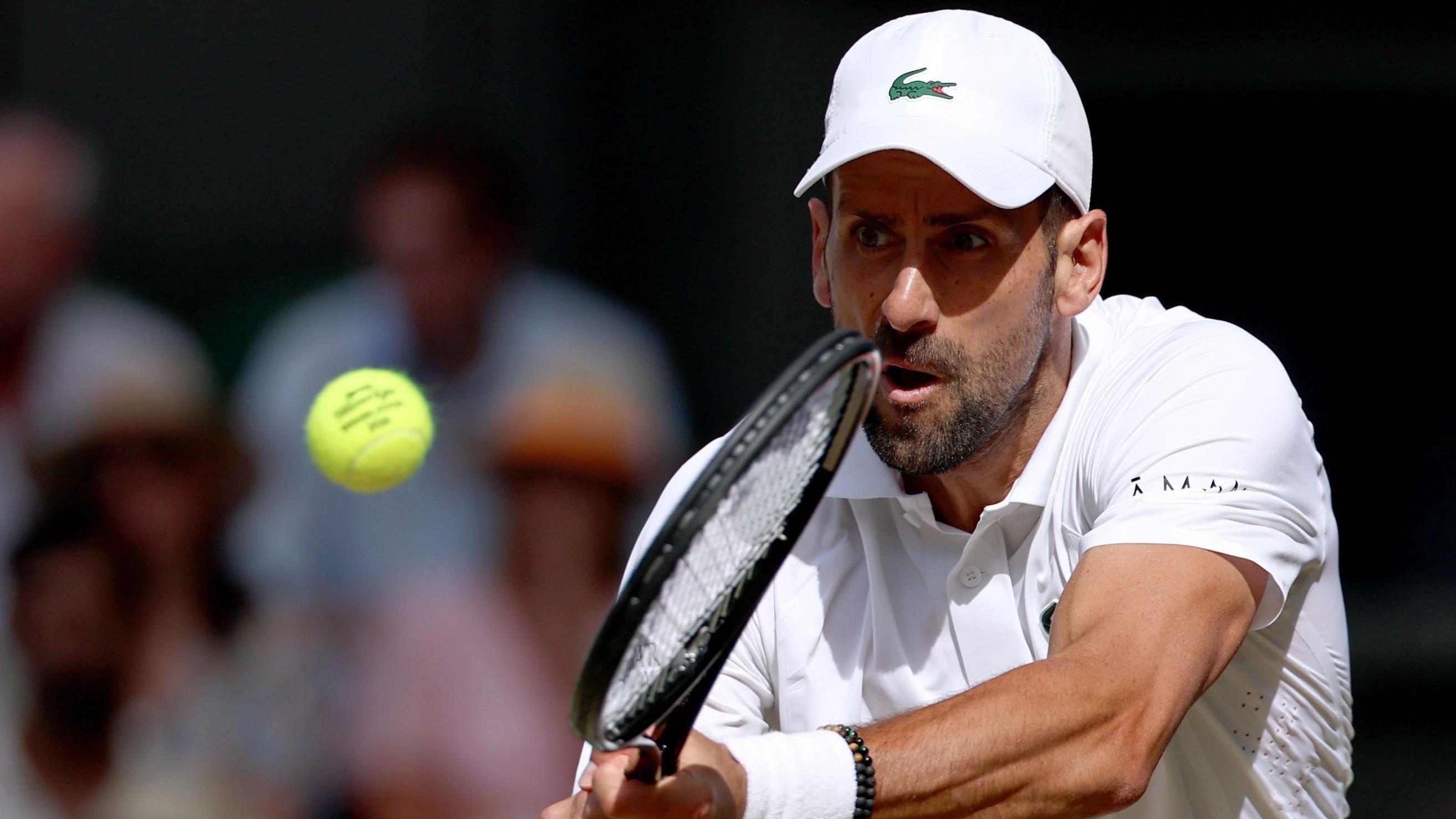 Watch Wimbledon semi-finals: Djokovic saves break points in second set with Sinner