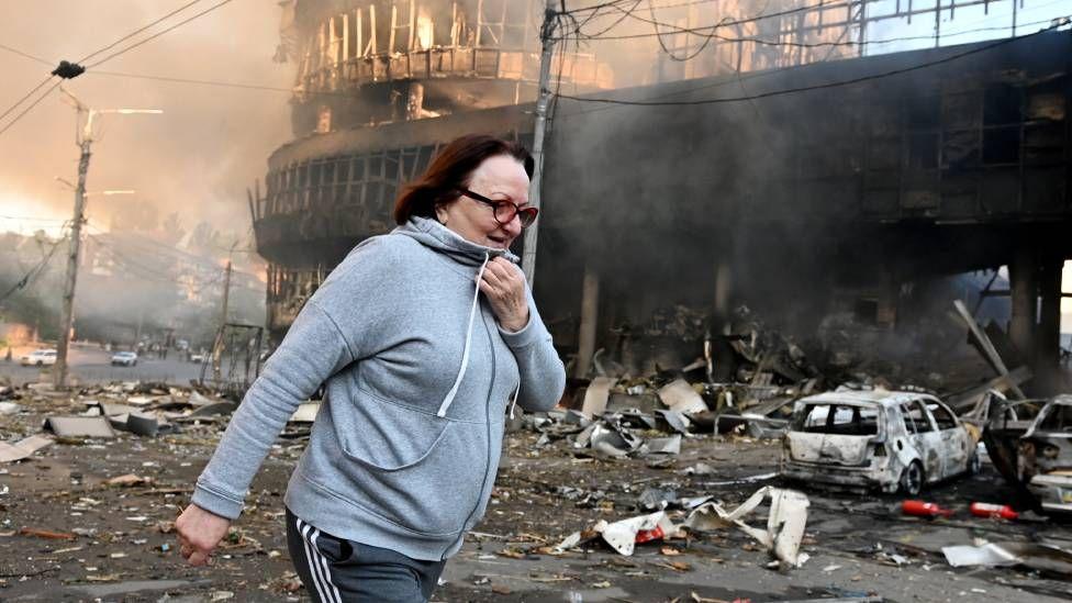 Large-scale Russian attack on Ukraine leaves four dead and dozens injured
