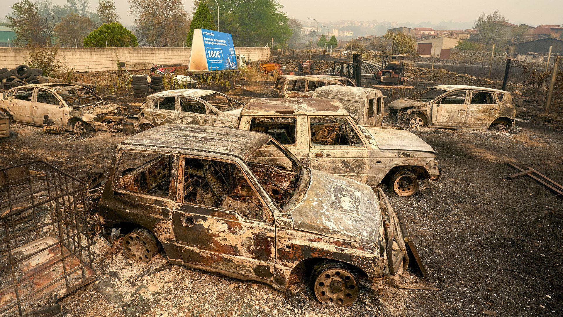 Firefighters race to control wildfires near Madrid and Bordeaux as another heatwave hits