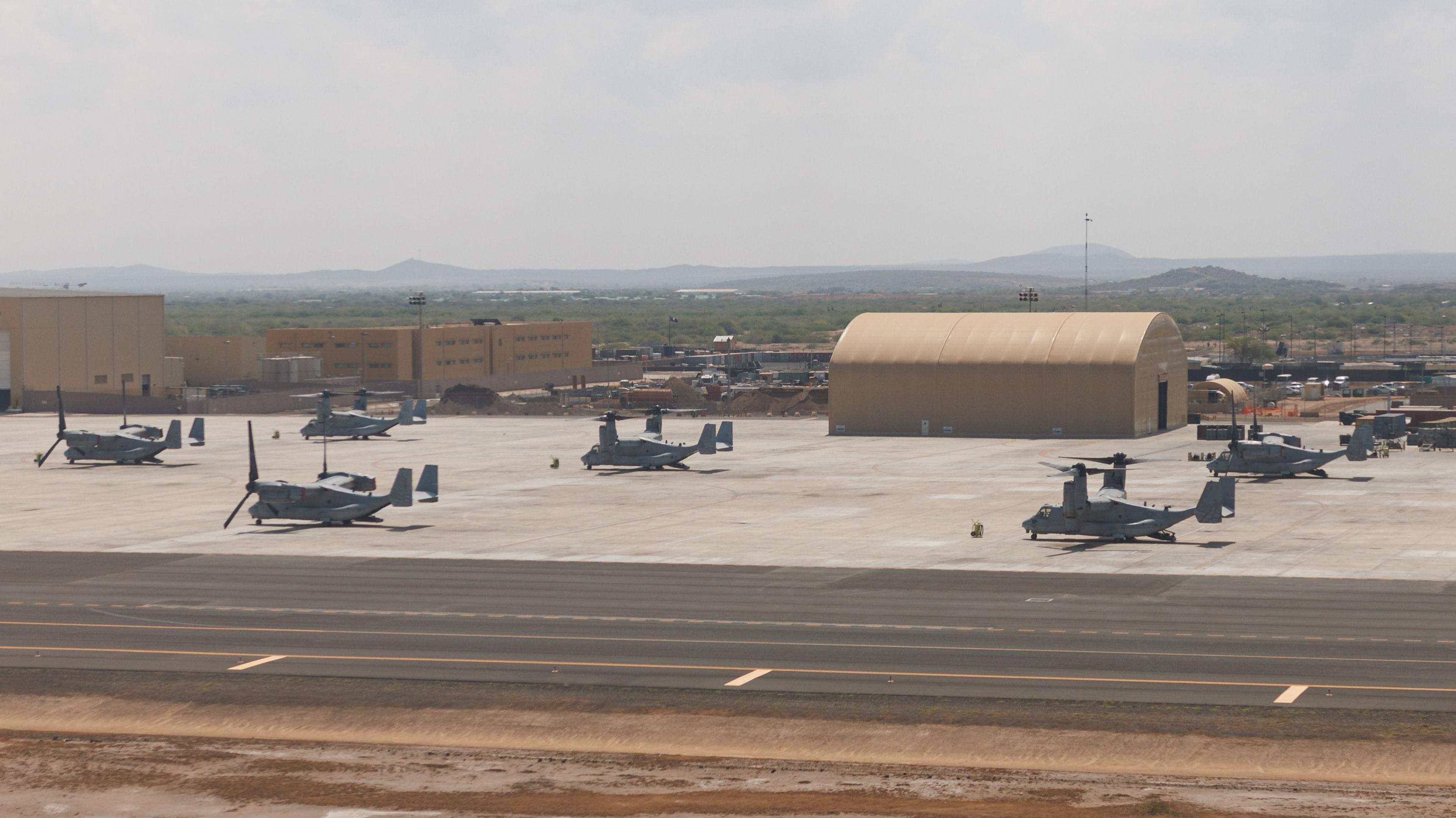 La base militar estadounidense en Yibuti a donde fueron enviados los migrantes por la administración Trump