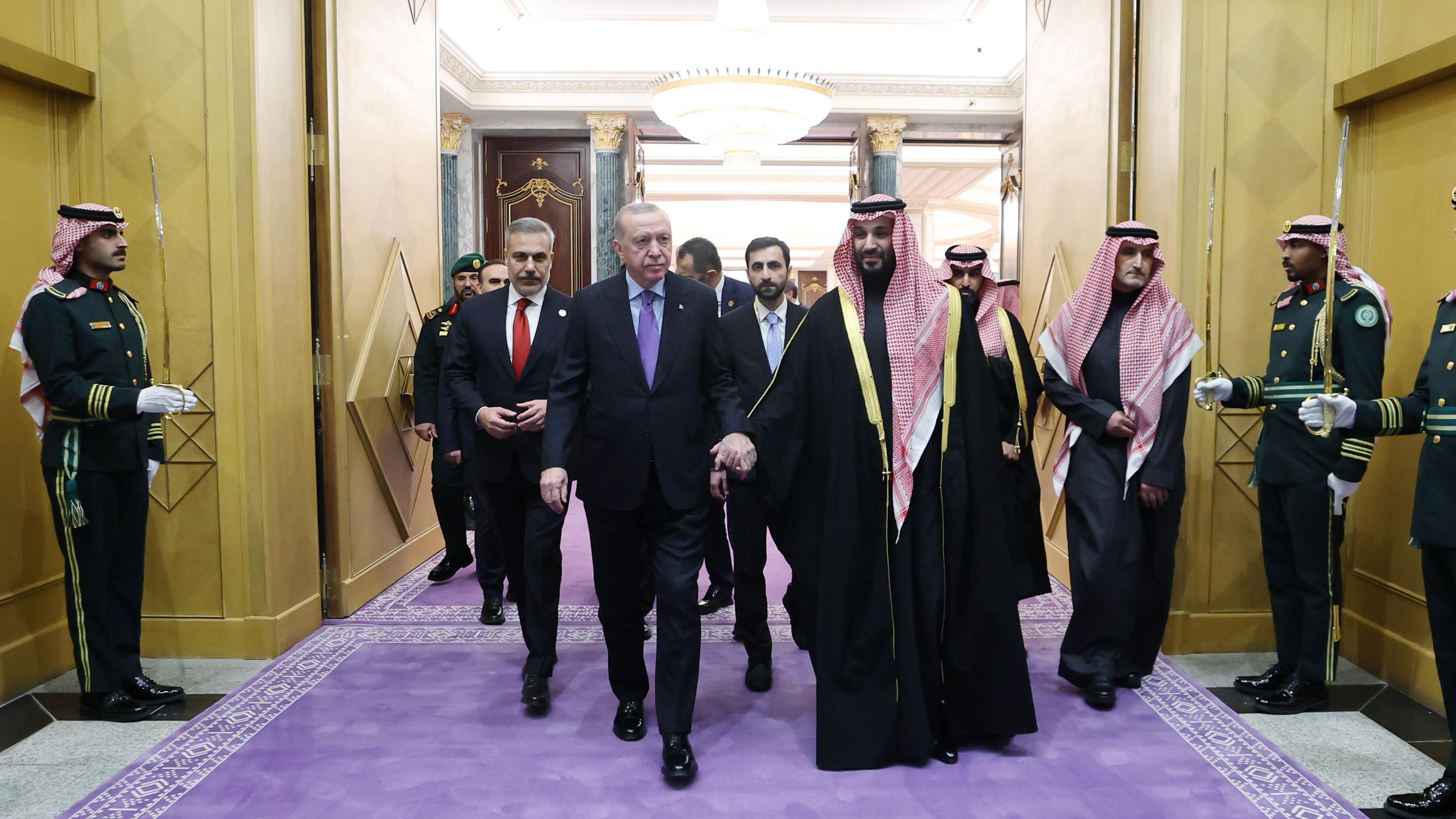February 3, 2026 - President Erdoğan meets with Crown Prince Mohammed bin Salman in Saudi Arabia