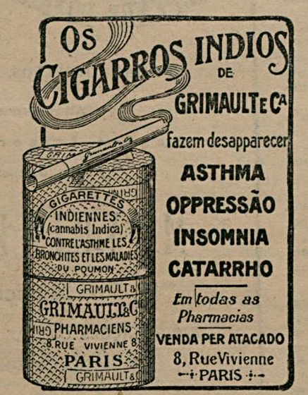 'Cigarros &iacute;ndios', &agrave; base de maconha, eram anunciados em jornais no Brasil