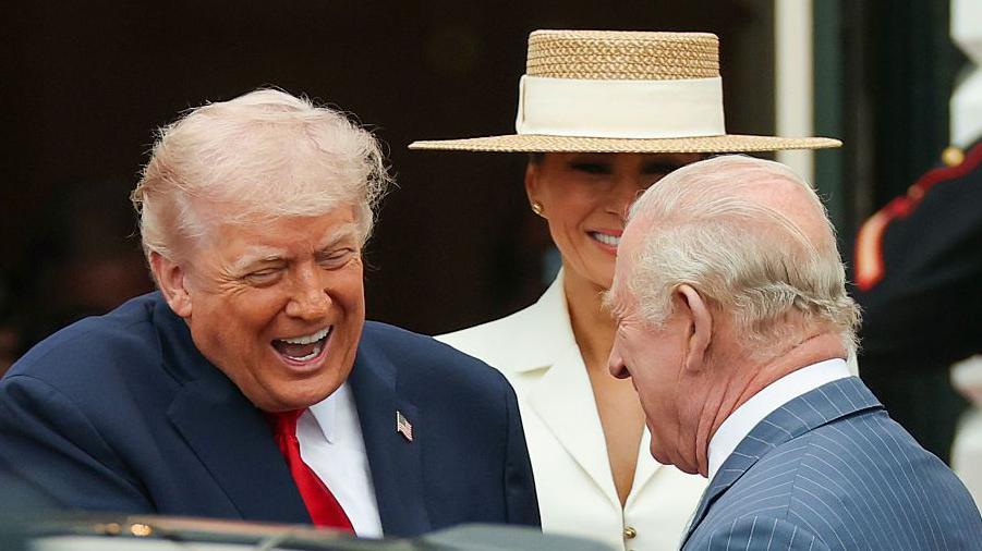 Trump and first lady greet King and Queen at White House