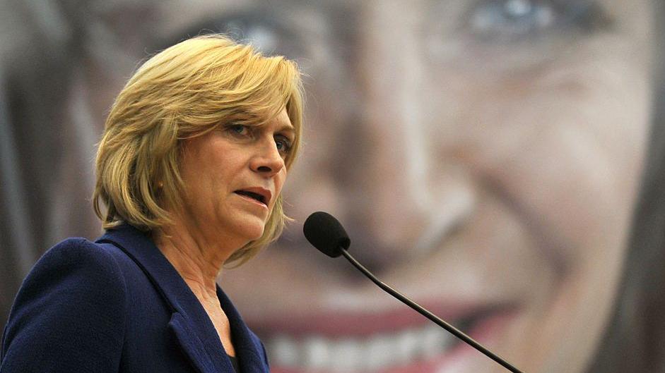 Evelyn Matthei, candidata del partido Unión Demócrata Independiente (UDI).