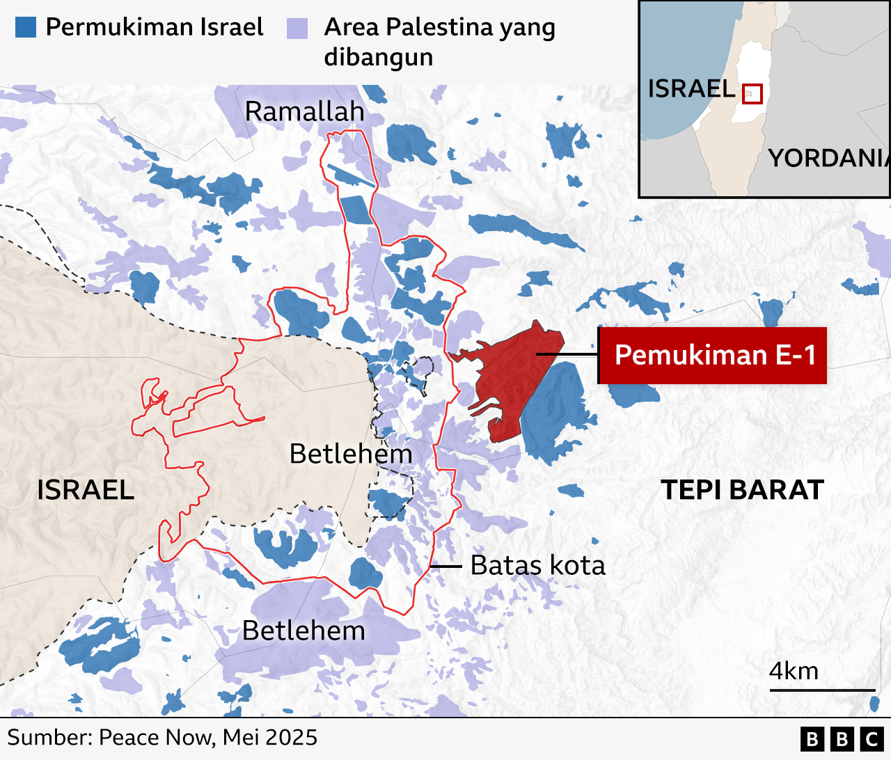 Peta pemukiman E1