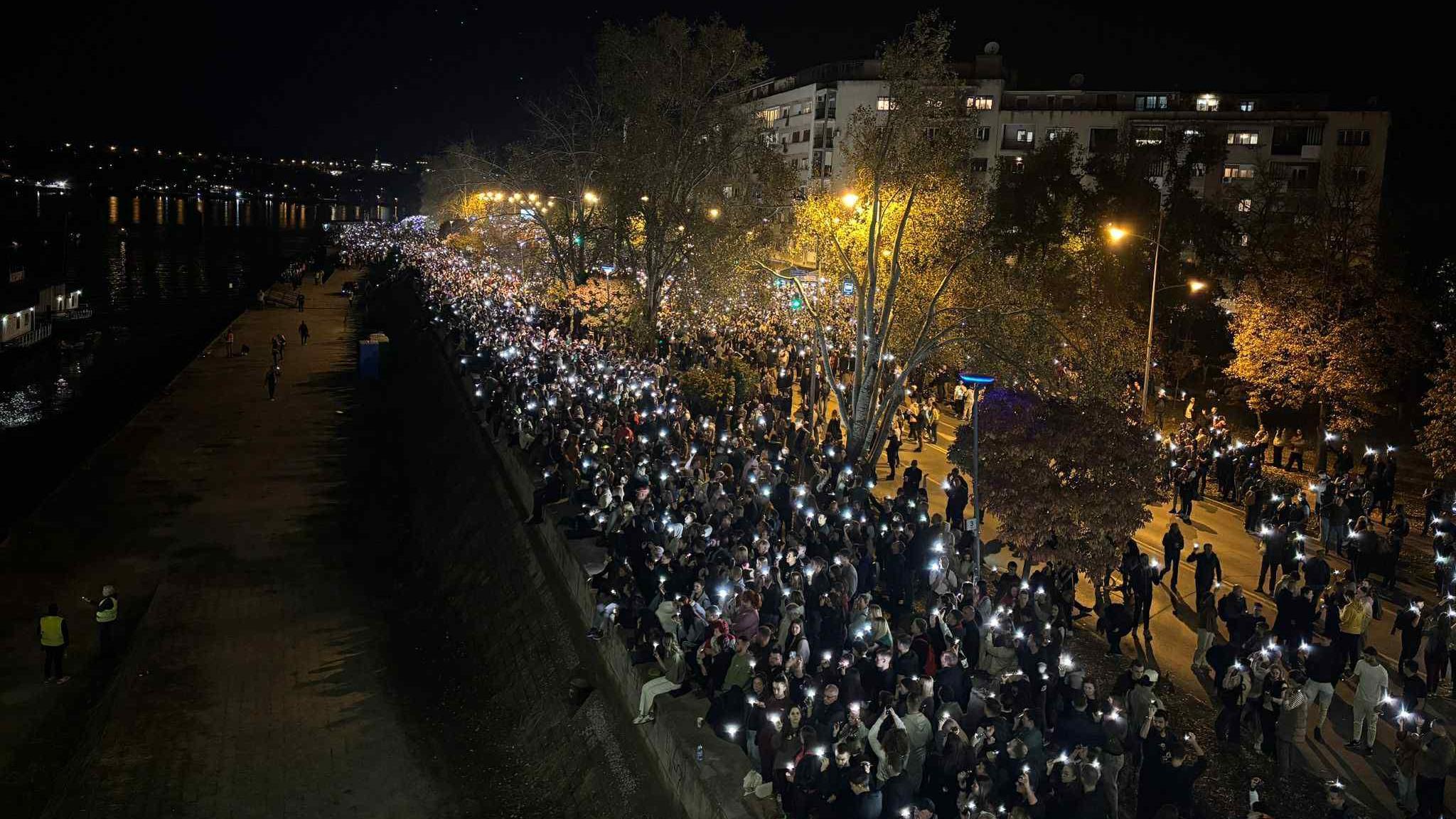 Završetak komemorativnog skupa u Novom Sadu