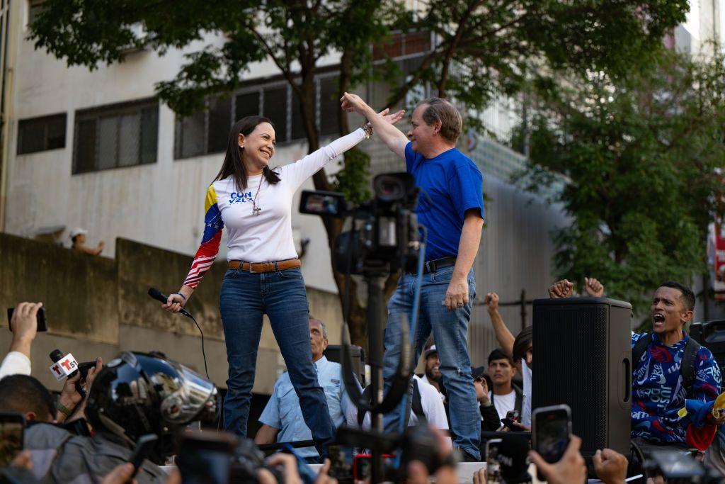 María Corina Machado y Juan Pablo Guanipa