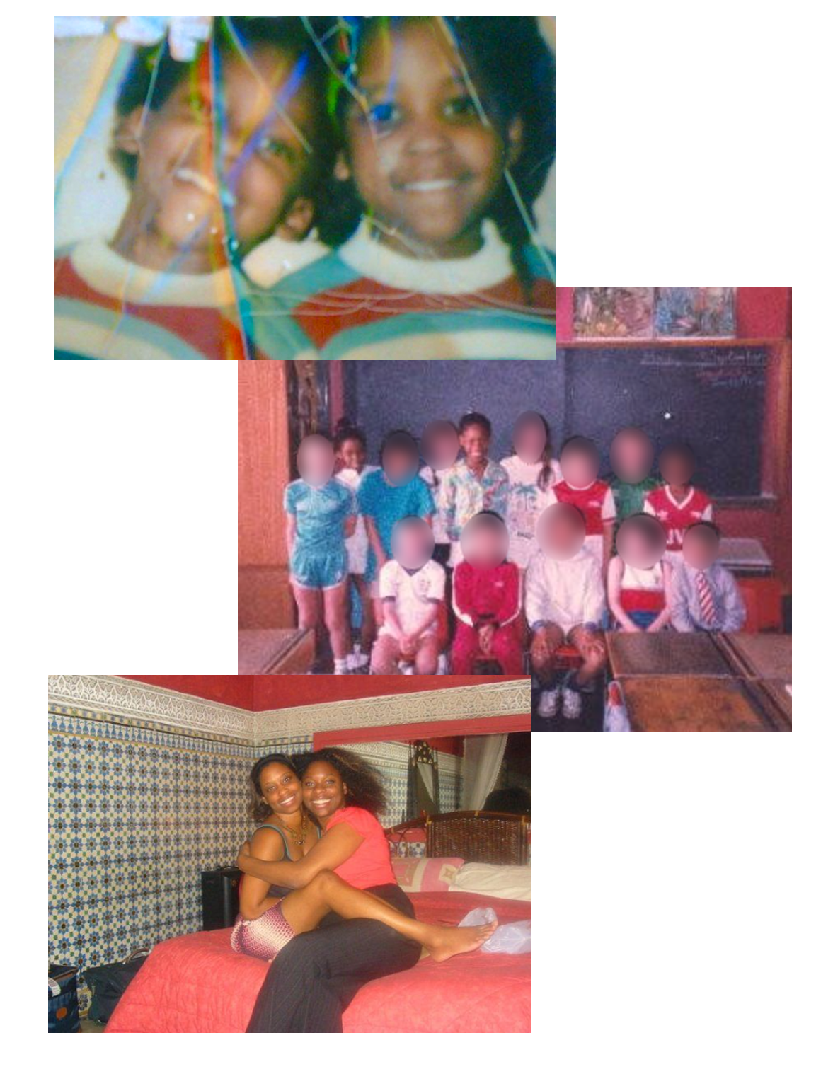 Fotos de arquivo da fam&iacute;lia de Lavinia e Michelle Osbourne