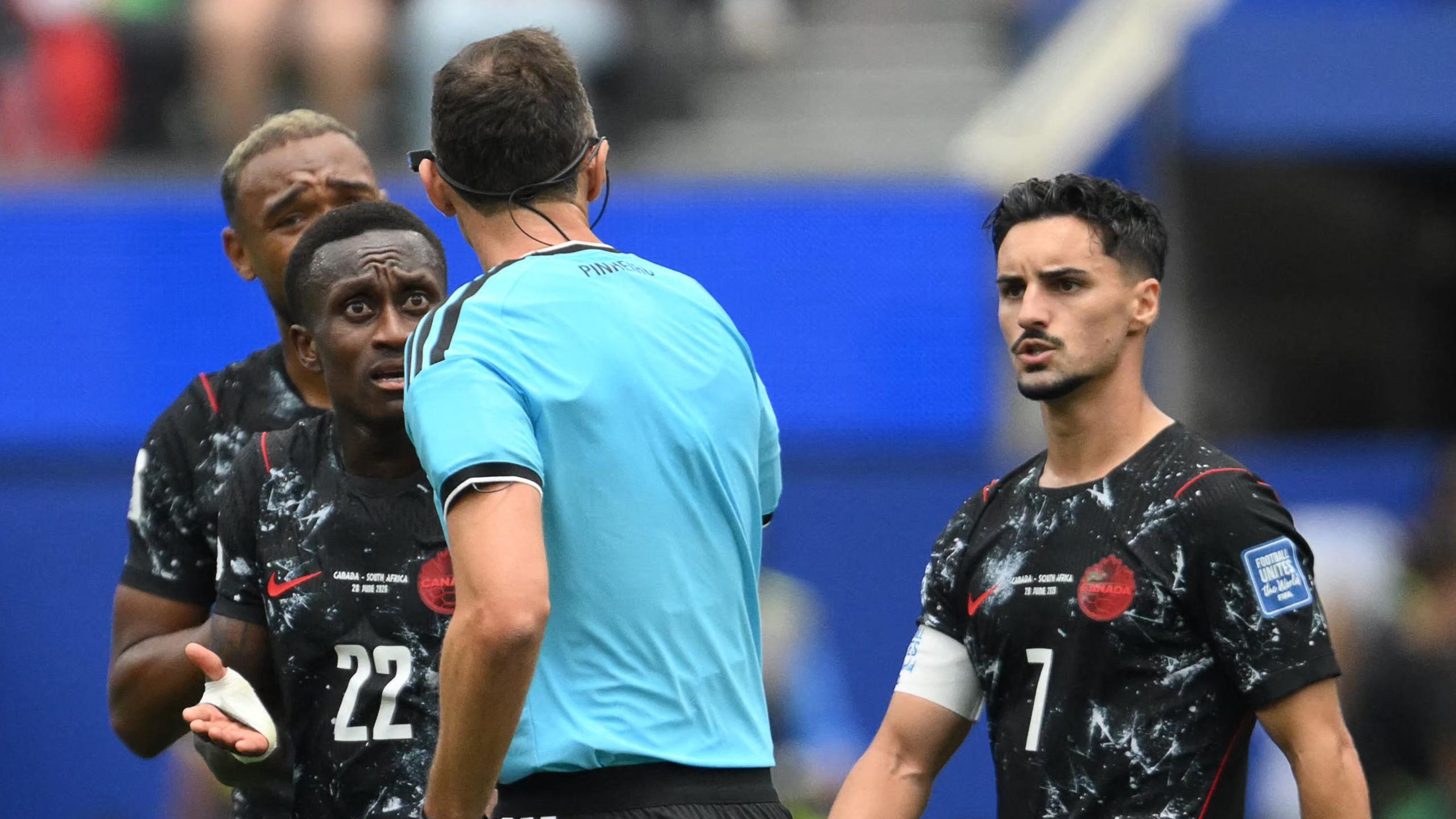 Canada denied penalty against South Africa in first World Cup knockout match