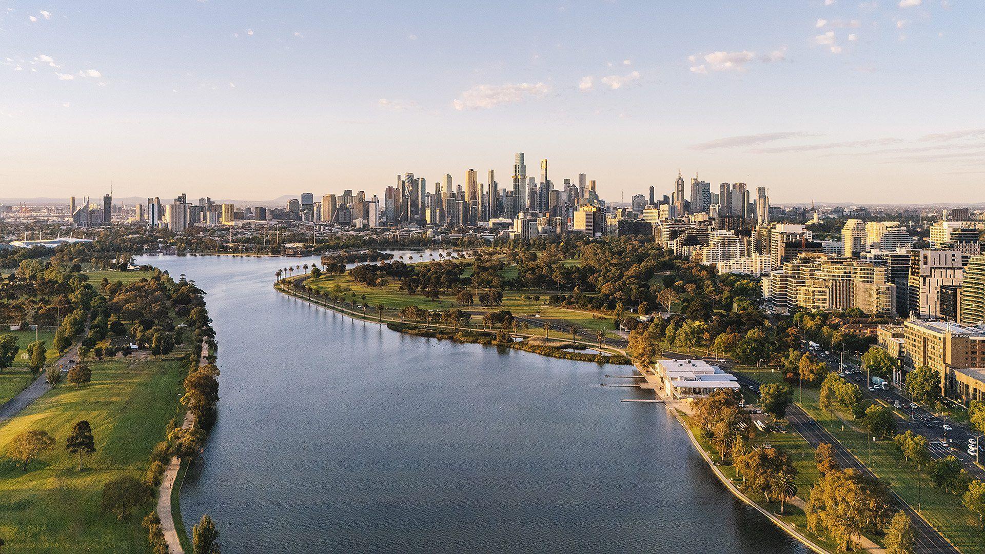 Panorámica de Melbourne.
