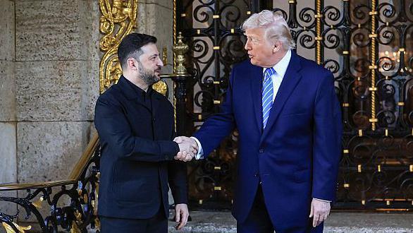 Ukraine peace plan talks under way between Trump and Zelensky in Florida