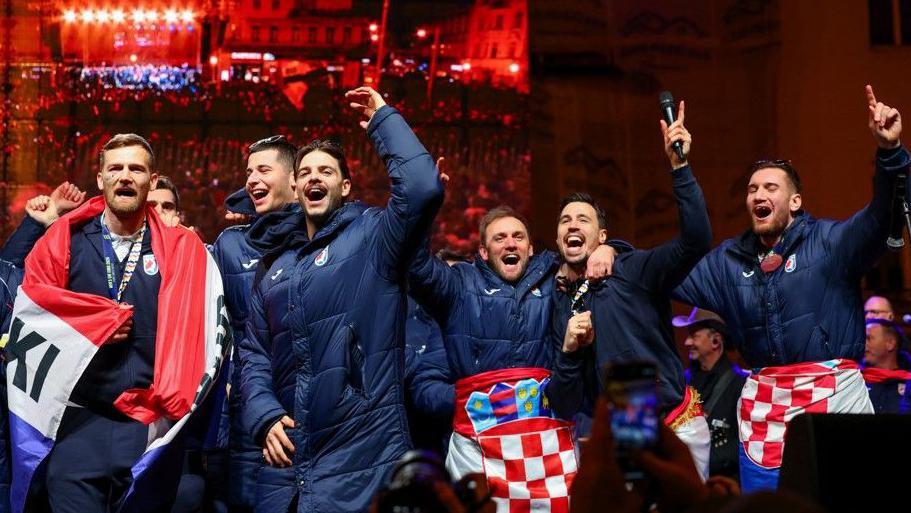 Rukometaši Hrvatske u Zagrebu