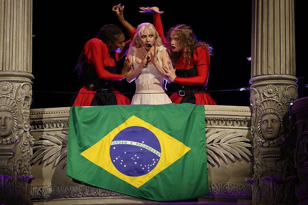 Lady Gaga faz show no Brasil