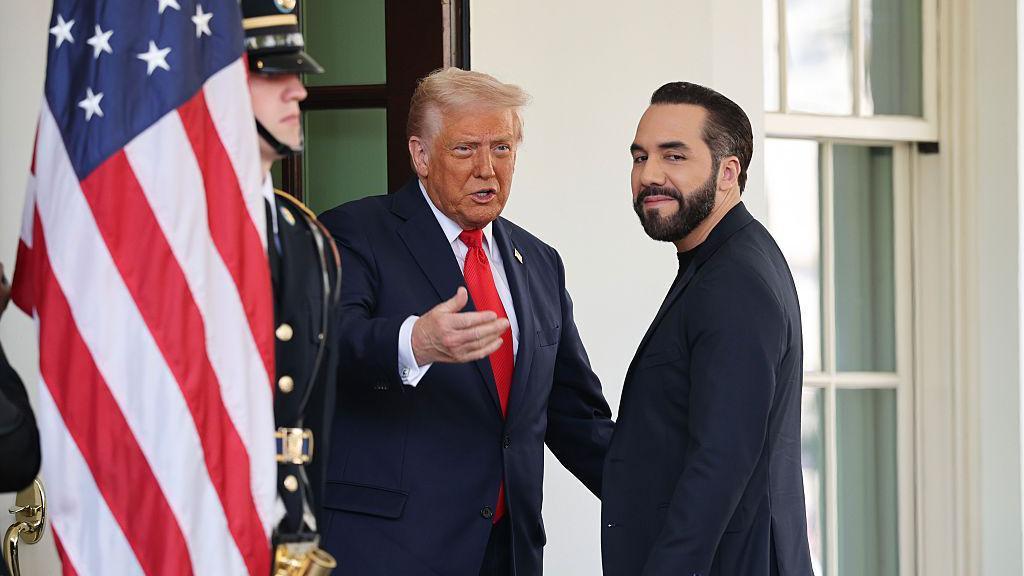 Trump y Bukele en la Casa Blanca el pasado abril.