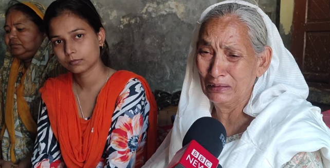 مقتول جوگندر سنگھ کی بہن منجیت کور نے بتایا کہ ان کے بچے اب زندہ نہیں ہیں۔