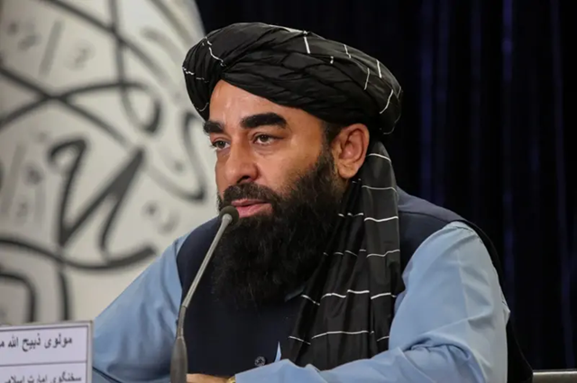 افغان حکومت کے ترجمان ذبیح اللہ مجاہد 