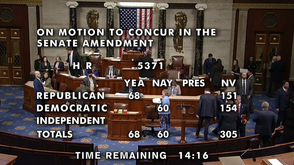 US House votes to end longest shutdown in US history