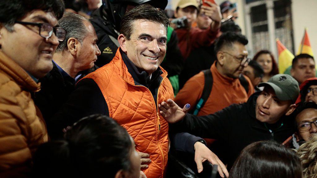 El candidato Rodrigo Paz Pereira 