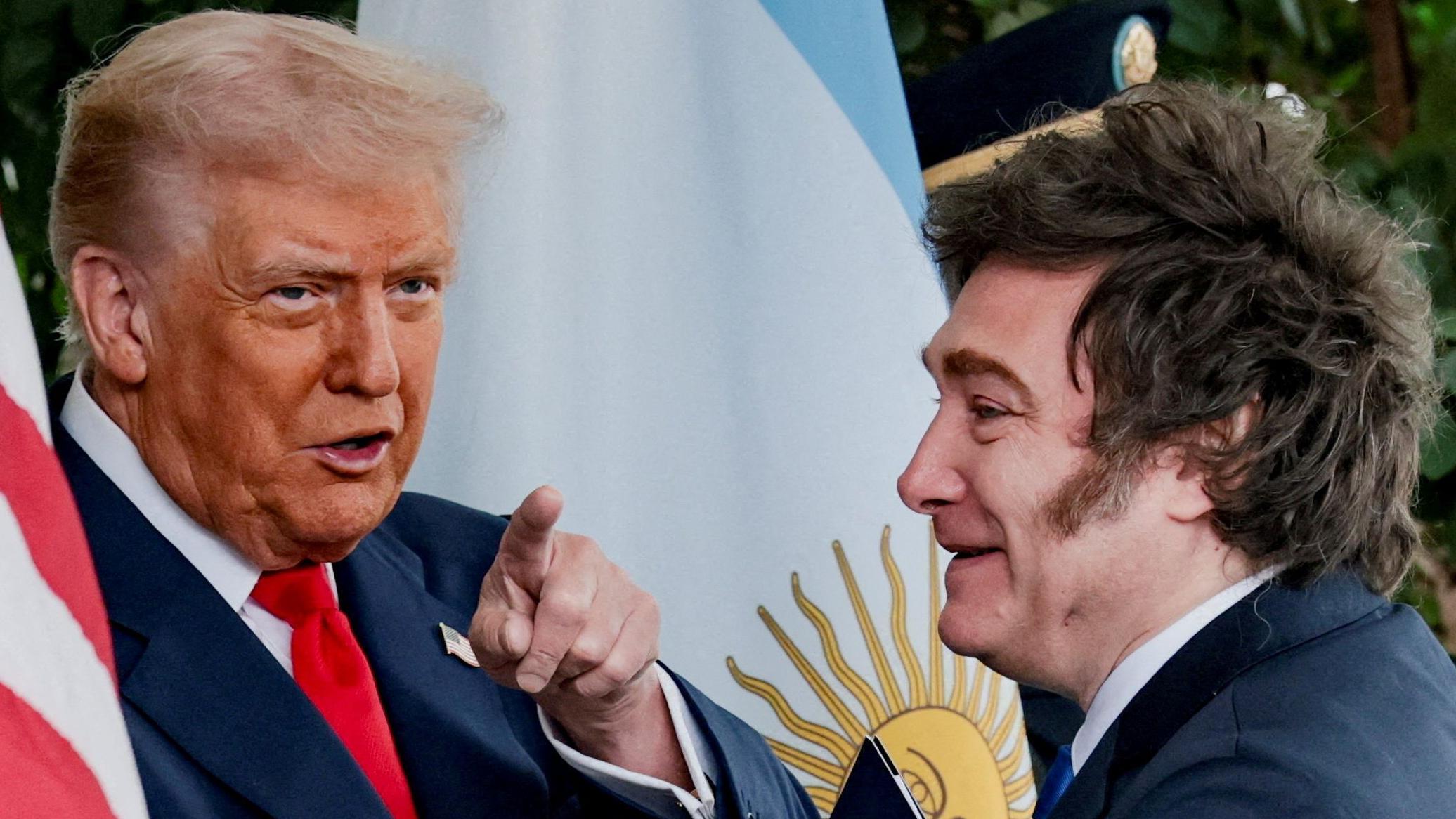 Donald Trump y Javier Milei