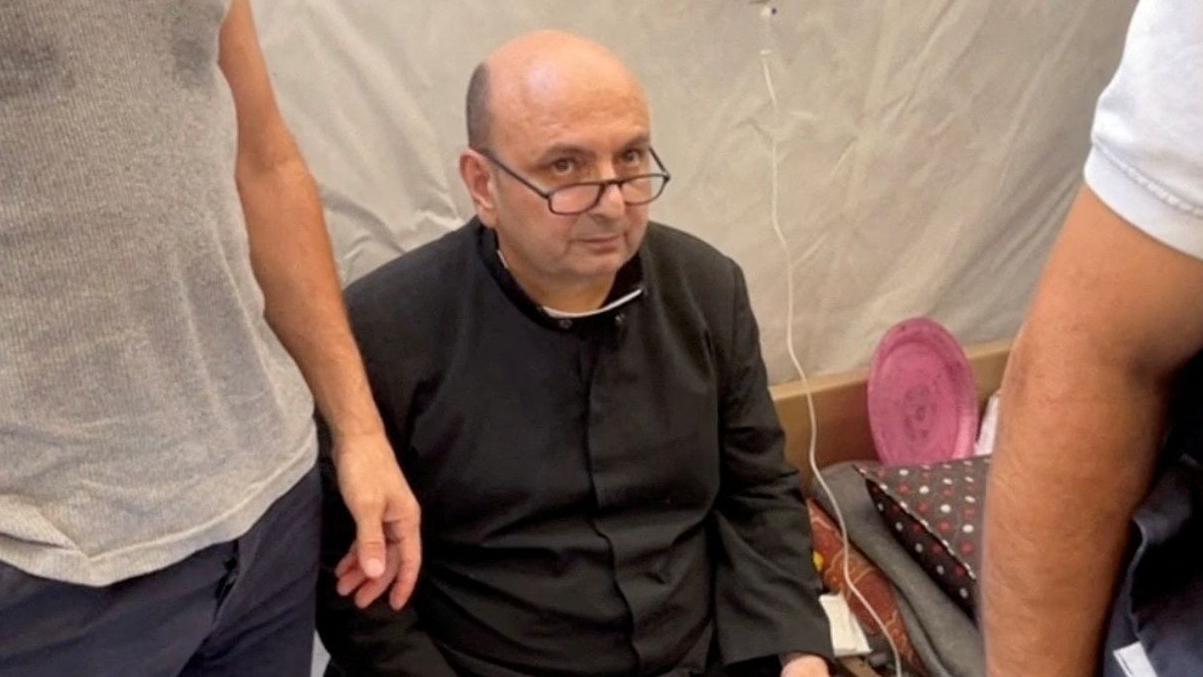 Gabriel Romanelli tras el ataque a la Iglesia