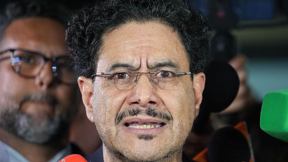 Iván Cepeda, a la salida de la condena a Álvaro Uribe este 28 de julio en Bogotá.