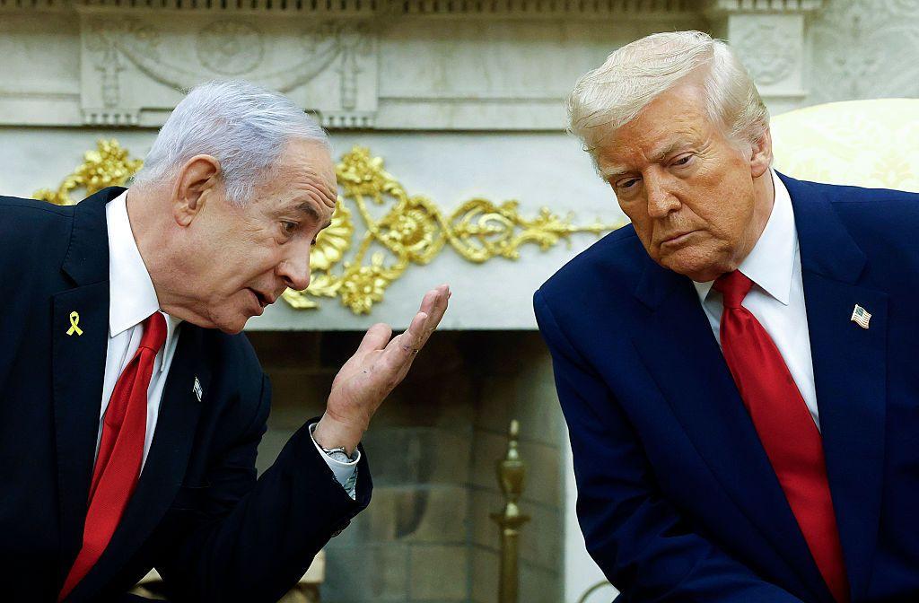 Netanhayu y Trump en la Casa Blanca